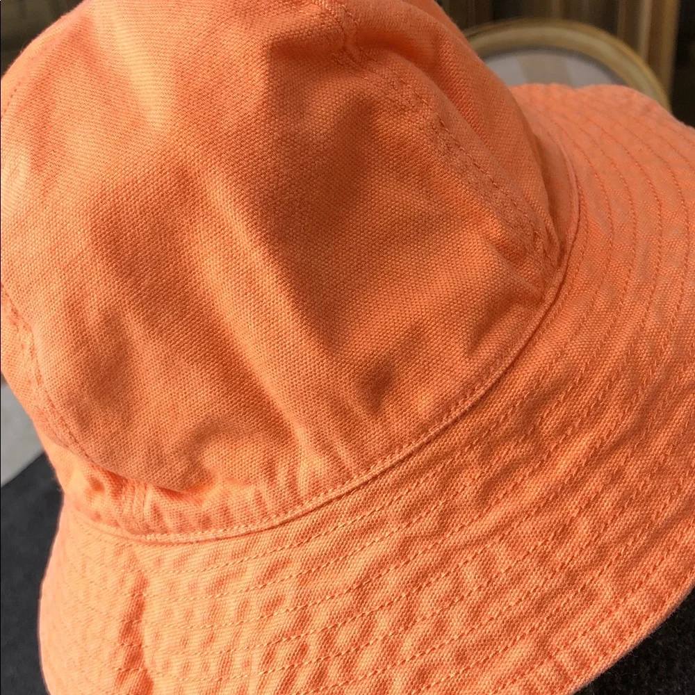 Gymboree Kid’s Unisex 100% Cotton Orange Reversible Sun Hat Size L-XXL (5-7 Yrs)